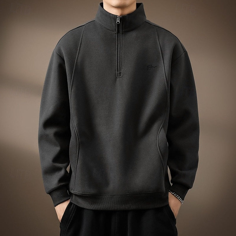 Men's classic quarter zip sweatshirt
