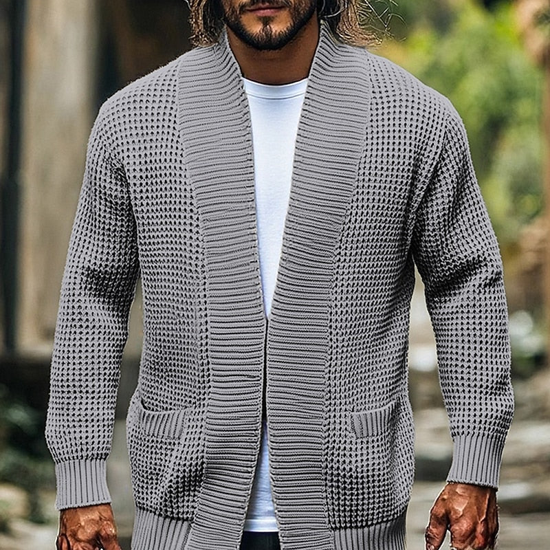 Vincent | Textured Open Front Cardigan