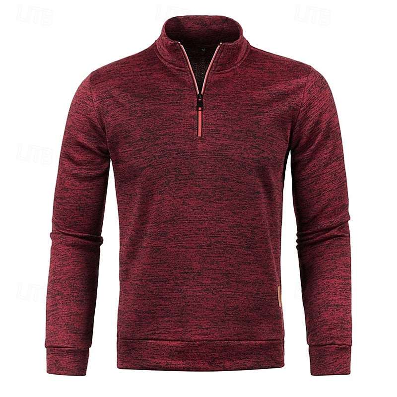Landon | Textured Quarter Zip Jumper