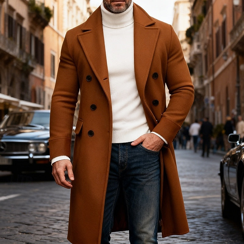 Brody | Refined Long Line Overcoat
