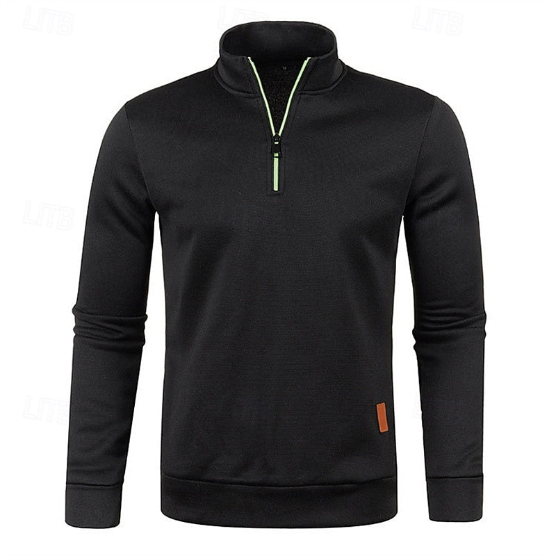 Landon | Textured Quarter Zip Jumper