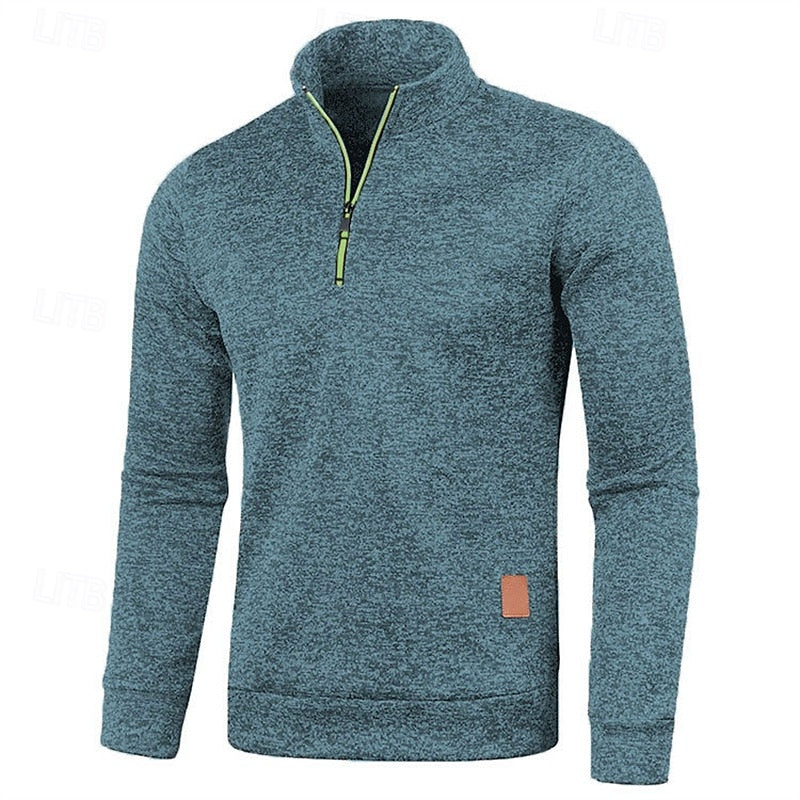 Landon | Textured Quarter Zip Jumper