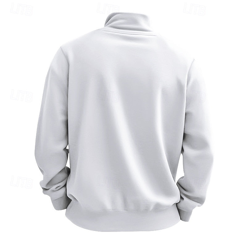 Men's refined quarter zip sweatshirt, view 6