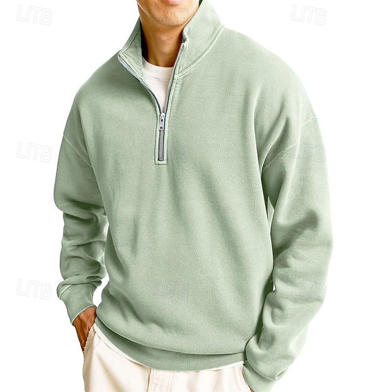 Men's quarter zip sweatshirt, view 10