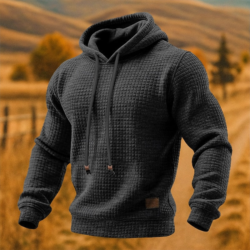 Finnian | Textured Pullover Hoodie