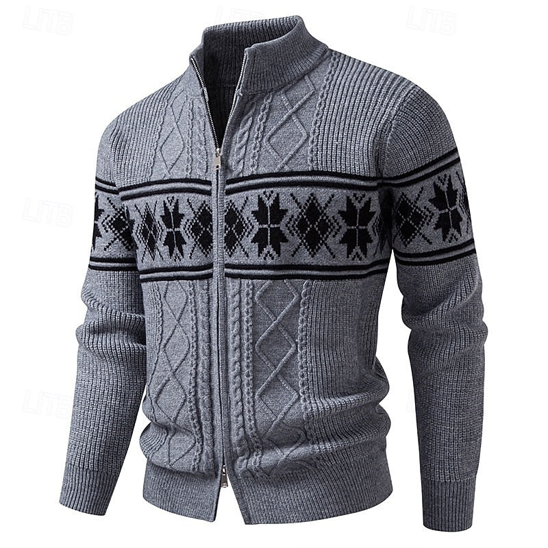 Humphrey | Fair Isle Zip Cardigan