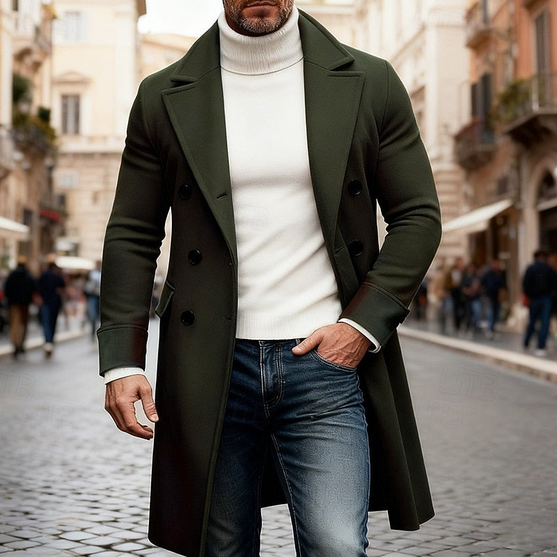 Brody | Refined Long Line Overcoat