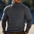 Men's ribbed roll neck jumper